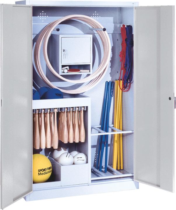 C+P Sportgeräteschrank (HxBxT 195x120x50 cm, mit Vollblech-Flügeltüren, Typ 1)