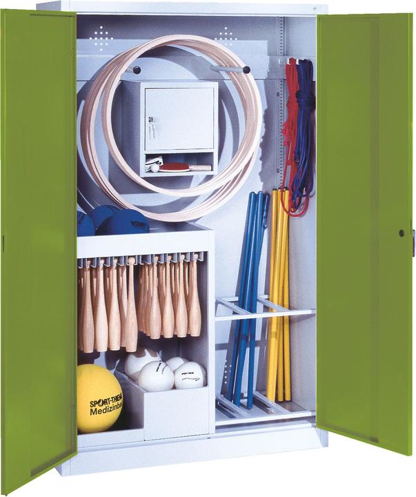 Produktbild C+P Sportgeräteschrank (HxBxT 195x120x50 cm, mit Vollblech-Flügeltüren, Typ 1)