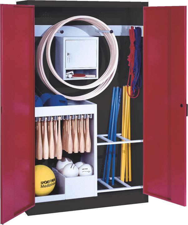 Produktbild C+P Sportgeräteschrank (HxBxT 195x120x50 cm, mit Vollblech-Flügeltüren, Typ 1)