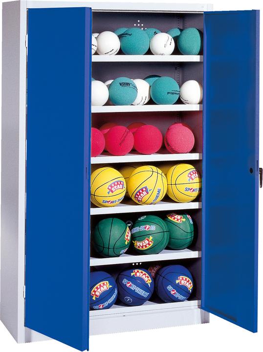 Produktbild C+P Ballschrank (HxBxT: 195x120x50 cm, mit Vollblech-Flügeltüren, Typ 3)