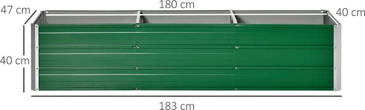 Actual product image Outsunny Garden bed including gardening gloves and bed signs