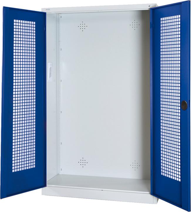 Produktbild C+P Modul-Sportgeräteschrank (HxBxT: 195x120x50 cm, mit Lochblech-Flügeltüren)