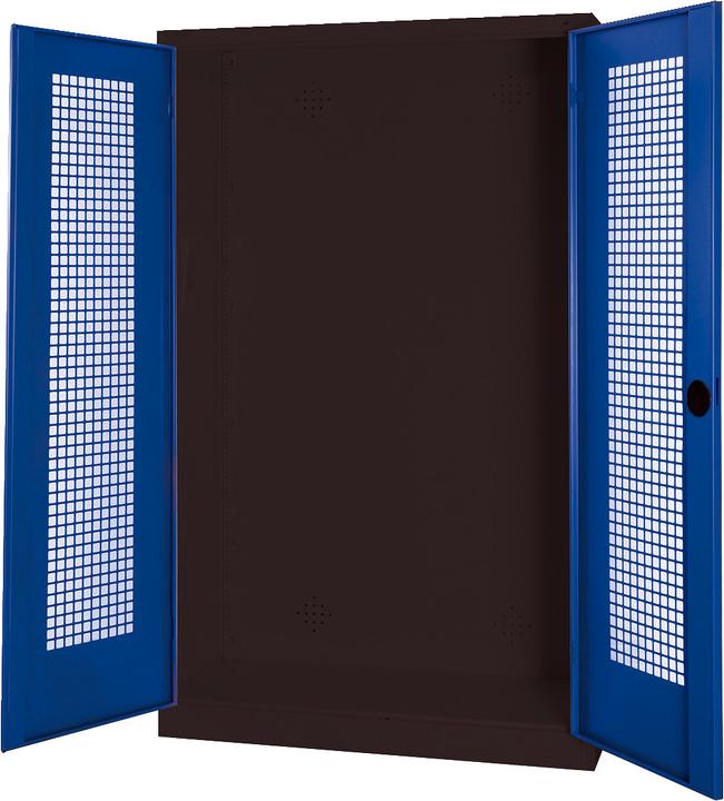 Produktbild C+P Modul-Sportgeräteschrank (HxBxT: 195x120x50 cm, mit Lochblech-Flügeltüren)
