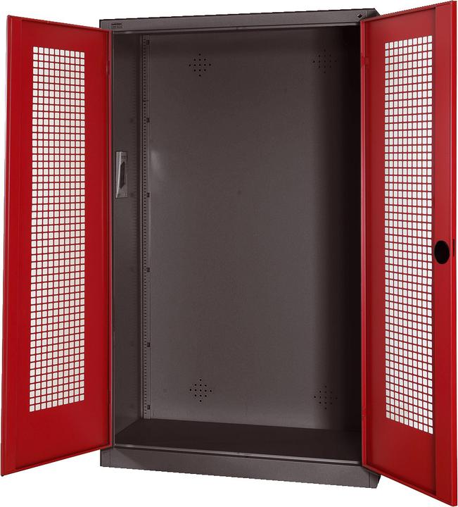 Actual product image C+P Modular sports equipment cabinet (HxWxD: 195x120x50 cm, with perforated sheet metal hinged doors).