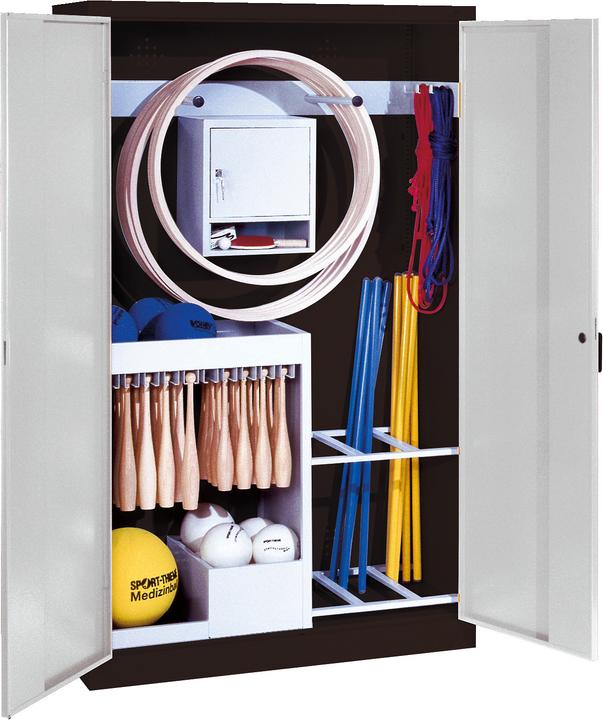 Produktbild C+P Sportgeräteschrank (HxBxT 195x120x50 cm, mit Vollblech-Flügeltüren, Typ 1)
