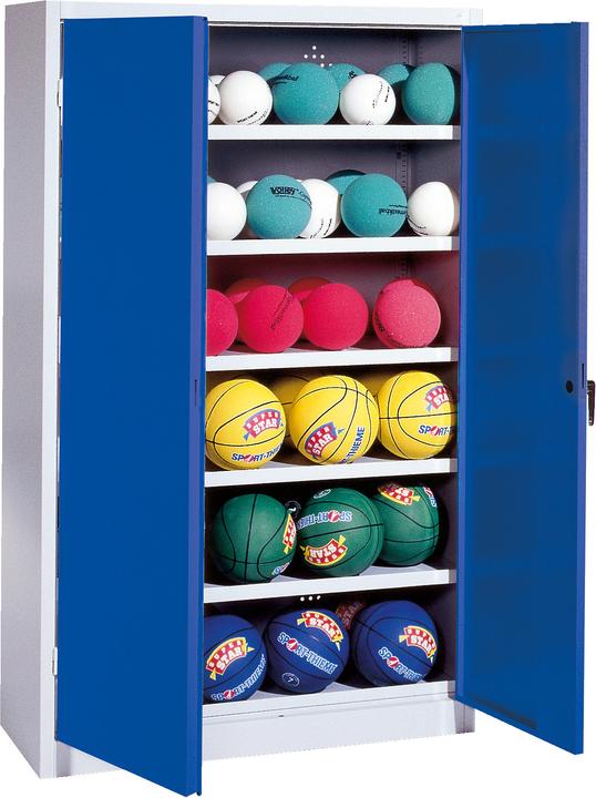 Produktbild C+P Ballschrank (HxBxT: 195x150x50 cm, mit Vollblech-Flügeltüren, Typ 3)
