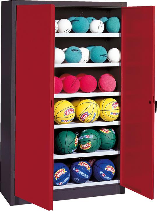 Produktbild C+P Ballschrank (HxBxT: 195x150x50 cm, mit Vollblech-Flügeltüren, Typ 3)
