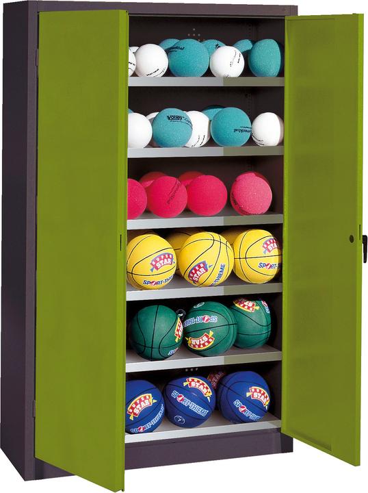 Produktbild C+P Ballschrank (HxBxT: 195x120x50 cm, mit Vollblech-Flügeltüren, Typ 3)