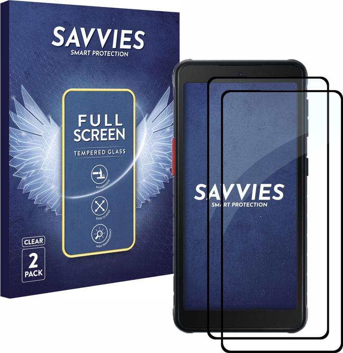 Image du produit Savvies Protection d'écran intégrale Verre de protection blindé (2 pièce(s), Samsung Galaxy Xcover 5)