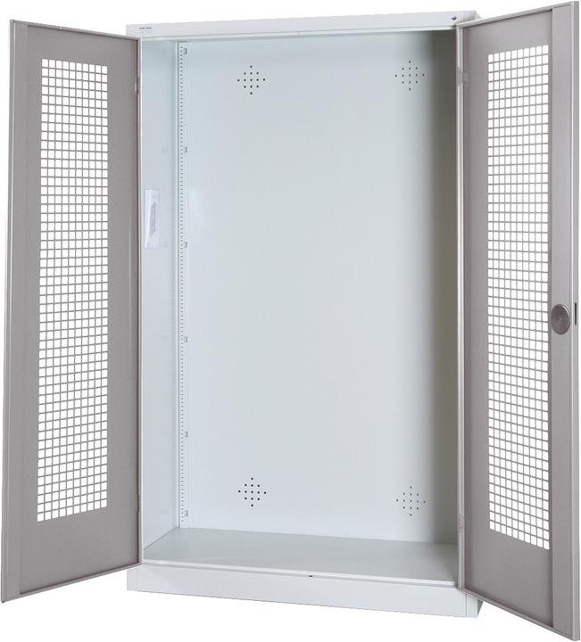 C+P Modul-Sportgeräteschrank (HxBxT: 195x120x50 cm, mit Lochblech-Flügeltüren)
