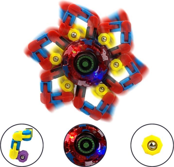 Actual product image Ueli Express Octopus Max Fidget Spinner with LED Light Purple