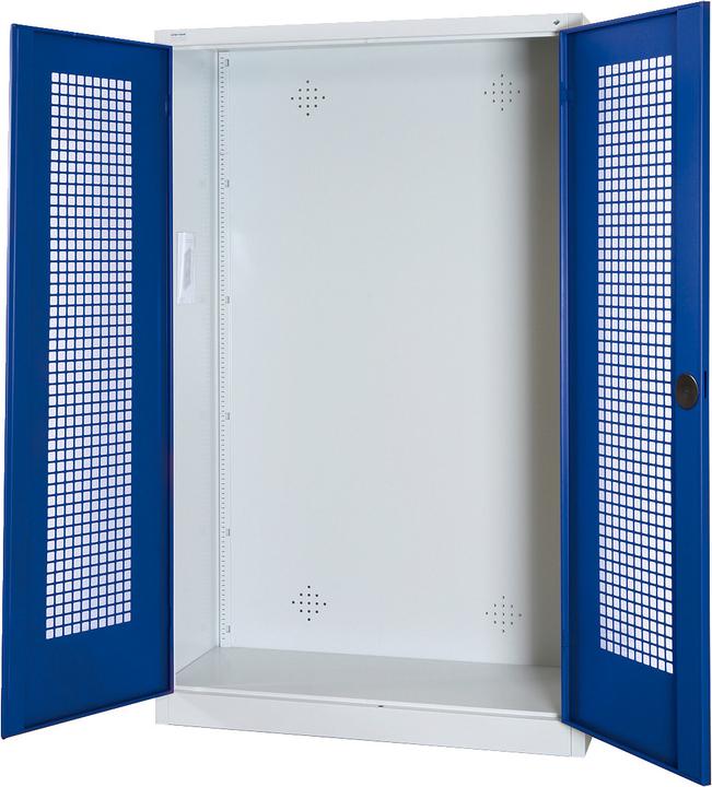 Produktbild C+P Modul-Sportgeräteschrank (HxBxT: 195x120x50 cm, mit Lochblech-Flügeltüren)