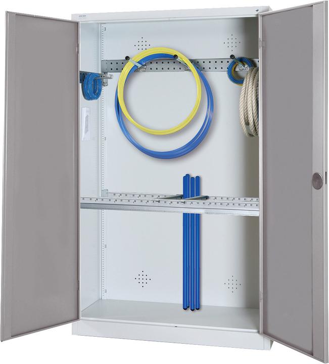 Immagine prodotto C+P Armadio modulare per attrezzature sportive con attrezzatura di base (HxLxP: 195x120x50 cm, con ante