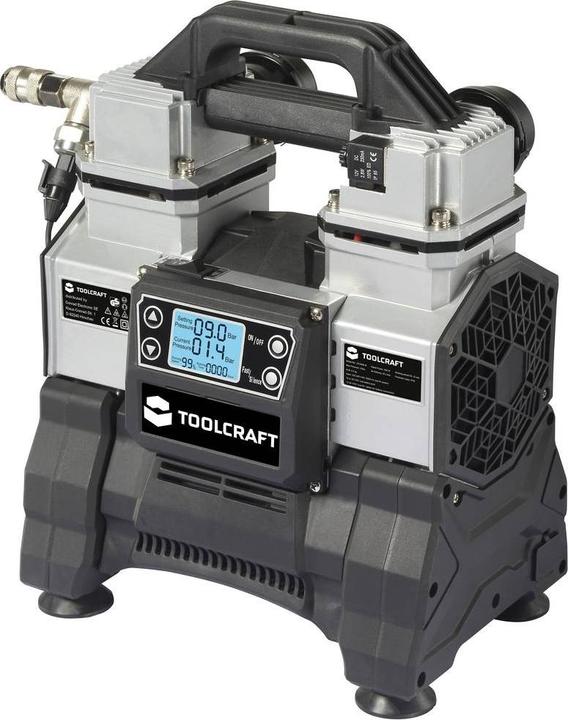 Produktbild Toolcraft TO-8952876 Druckluft-Kompressor 500W 12 V/DC, 24 V/DC, 220 V/AC 9 bar (5 l)