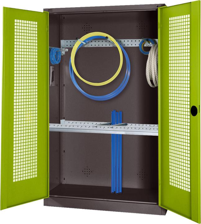 Immagine prodotto C+P Armadio modulare per attrezzature sportive con attrezzatura di base (HxLxP: 195x120x50 cm, con ante