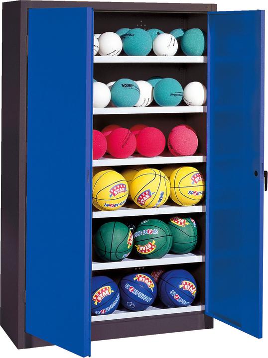 Immagine prodotto C+P Armadio a sfera (HxLxP: 195x120x50 cm, con porte a battente in lamiera piena, tipo 3)