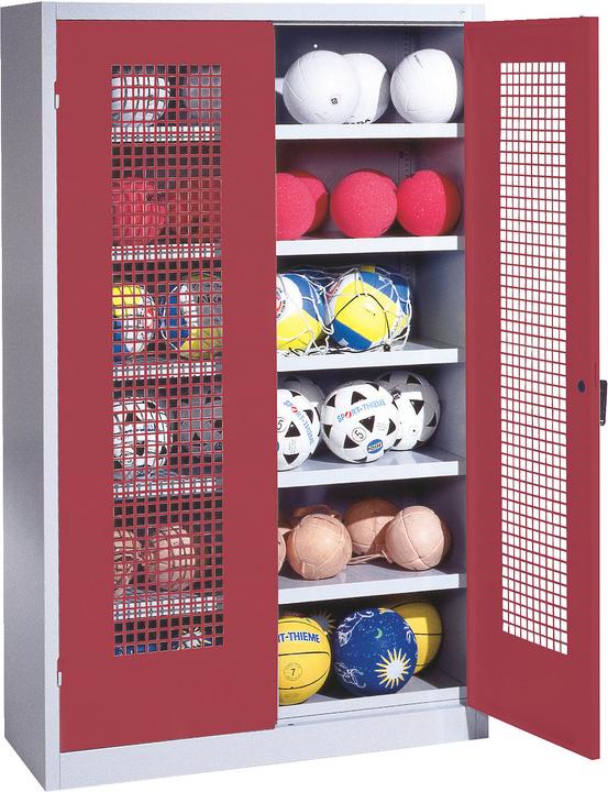 Immagine prodotto C+P Armadio a sfera (HxLxP: 195x120x50 cm, con porte a battente in lamiera forata, tipo 3)