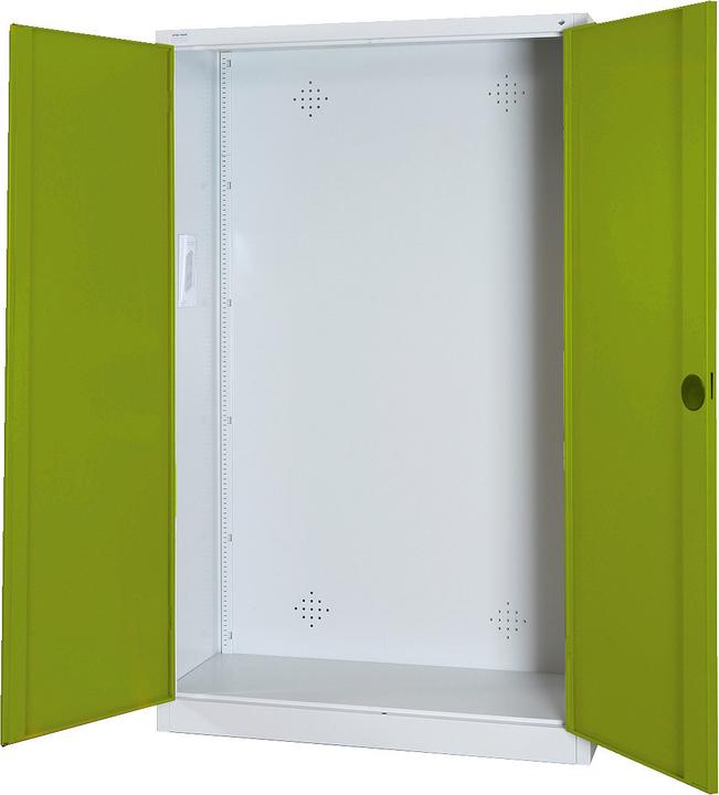 Actual product image C+P Modular sports equipment cabinet (HxWxD: 195x120x50 cm, with solid sheet metal hinged doors).