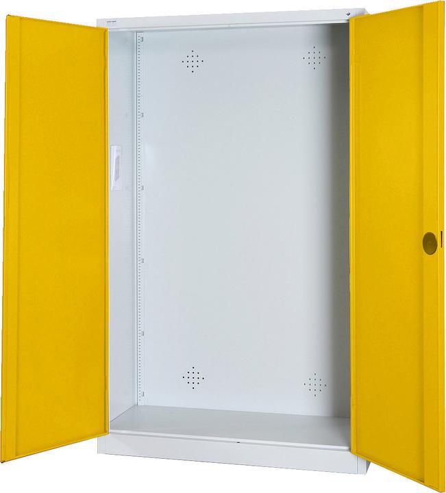 Image du produit C+P Armoire modulaire pour équipements sportifs (HxLxP : 195x120x50 cm, avec portes battantes en tôle
