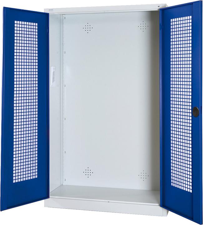 C+P Modul-Sportgeräteschrank (HxBxT: 195x120x50 cm, mit Lochblech-Flügeltüren)