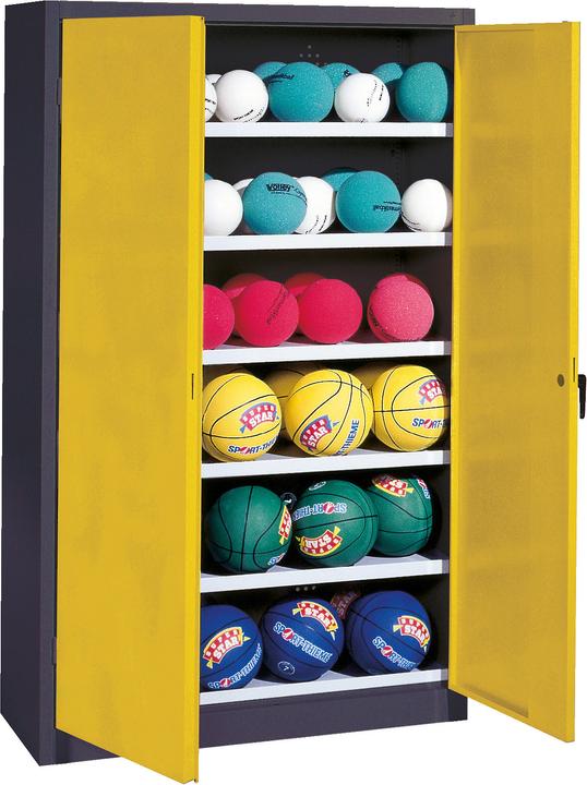 Produktbild C+P Ballschrank (HxBxT: 195x93x50 cm, mit Vollblech-Flügeltüren, Typ 3)