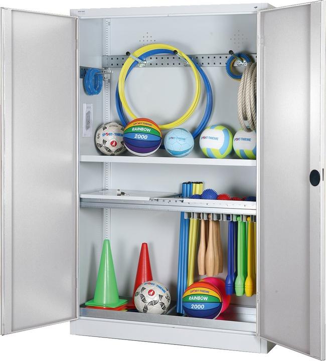 Immagine prodotto C+P Armadio modulare per attrezzature sportive con attrezzatura completa (HxLxP: 195x120x50 cm, con
