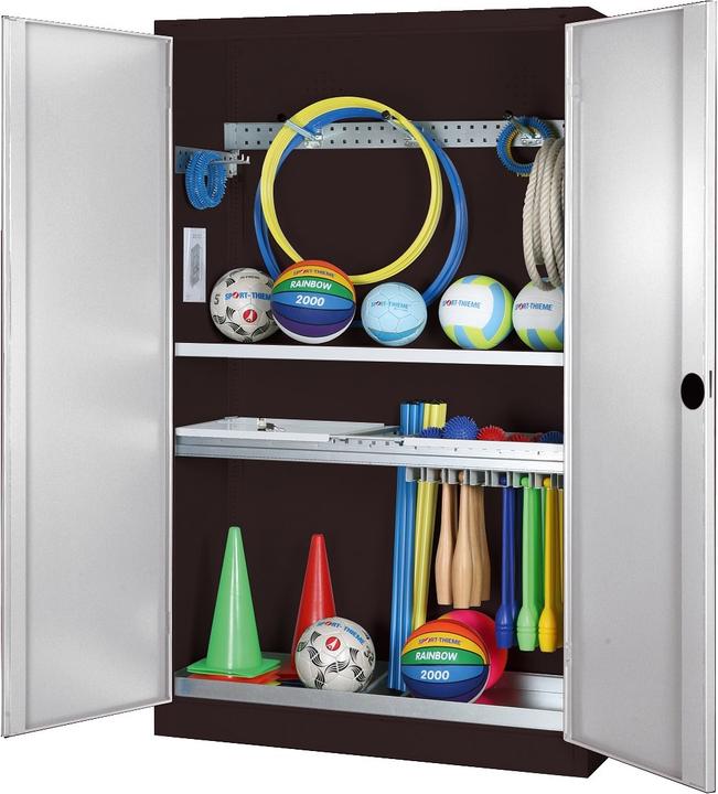 Immagine prodotto C+P Armadio modulare per attrezzature sportive con attrezzatura completa (HxLxP: 195x120x50 cm, con