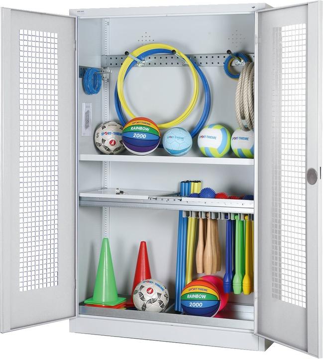 Immagine prodotto C+P Armadio modulare per attrezzature sportive con attrezzatura completa (HxLxP: 195x120x50 cm, con