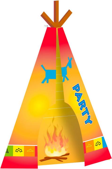 Produktbild Folat Indianer-Einladungen, 8ST.