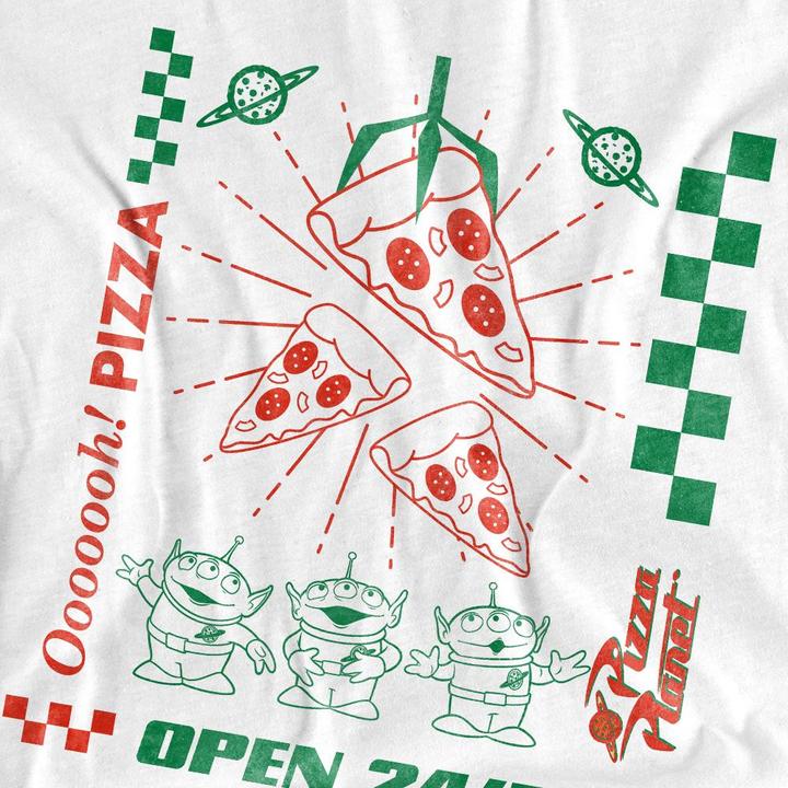 Actual product image Toy Story Childrens/Kids Little Green Men Pizza Planet T-Shirt (140)
