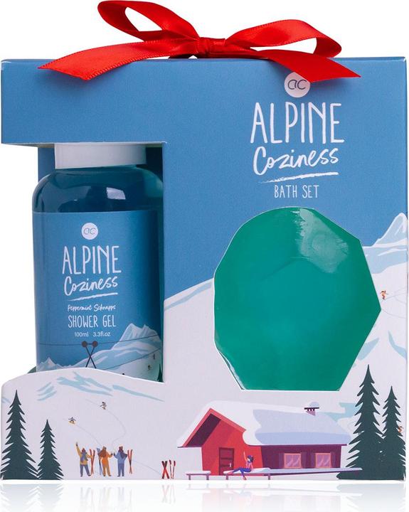 Produktbild Accentra Badeset ALPINE COZINESS in Geschenkbox, inkl. 100ml Duschgel, 50g Seife, Duft: Pfefferminzschnaps, F (Haarpflege set)