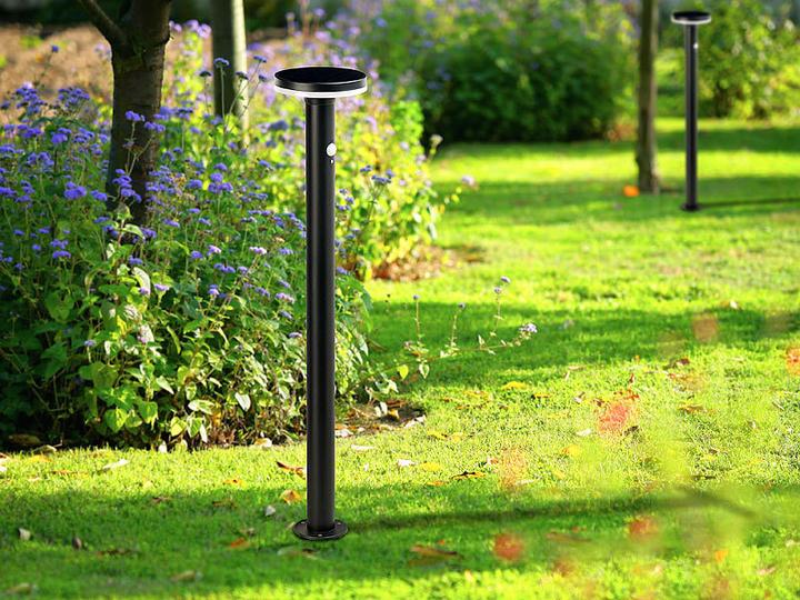 Image du produit Lunartec Lot de 2 lampes d'allée solaires LED Premium avec veilleuse (IP44)