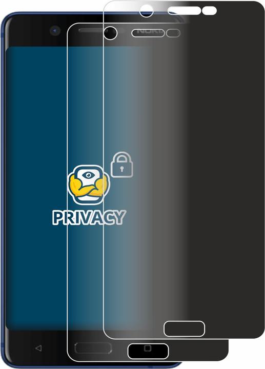Productafbeelding BROTECT Sichtschutzfolie Anti-Spy Privacy Folie Blaulicht-Schutz (2 Stuk, Nokia 5)