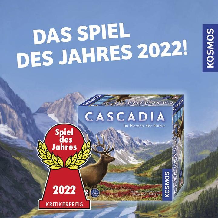 Produktbild Kosmos Familienspiel Cascadia – Im Herzen der Natur (Deutsch)