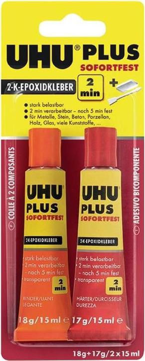 Produktbild UHU Plus Sofortfest Zwei-Komponentenkleber 45675 50 ml (80 g, 50 ml)