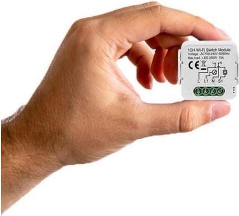 Immagine prodotto Netplus NPLLSW01-10A - Modulo interruttore relè intelligente 10A a 1 canale Wi-Fi (Attuatore dell'interruttore)