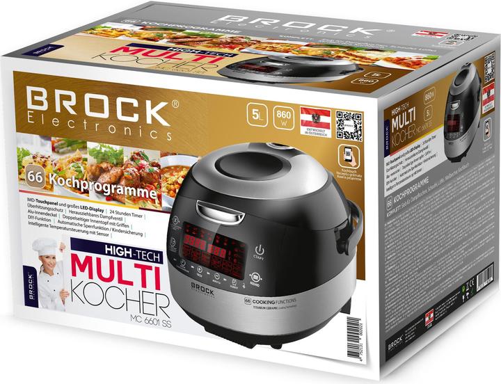 Actual product image Brock Electronics MC 6601 SS BROCK High quality multifunction pot. 860W, 5L