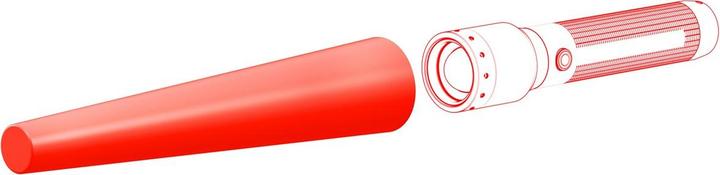 Produktbild Ledlenser Signalkappe Ø 35.1 mm, rot