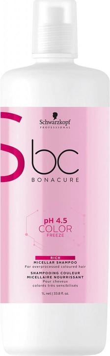 Produktbild Schwarzkopf BC p H 4.5 Color Freeze Rich Micellar Shampoo - (1000 ml, Flüssiges Shampoo)