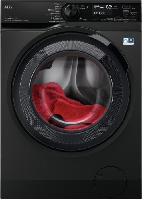 AEG LWR7BLACK Washer-dryer Free installation Front loading Black D