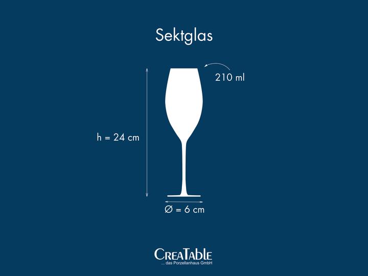 Produktbild Cristal d'Arques Swirly (4 Gläser, Sektgläser)