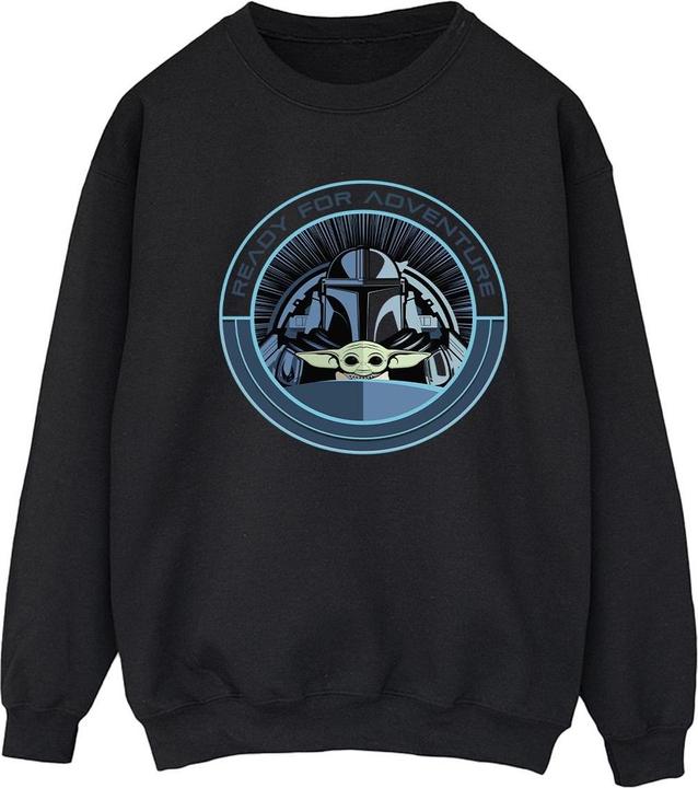 Actual product image Star Wars Womens/Ladies The Mandalorian Grogu Ready For Adventure Sweatshirt (S)