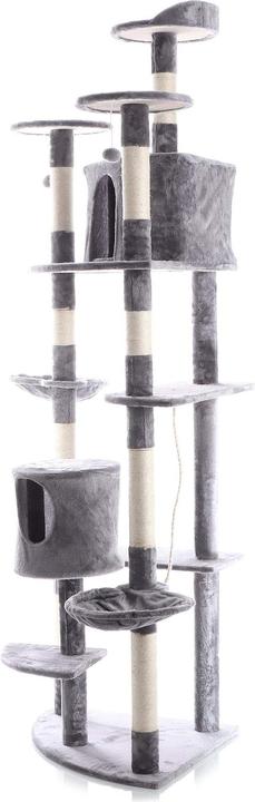 Produktbild Wiltec Eck-Kratzbaum Grau 210cm Katzenkratzbaum Katzenbaum Kletterbaum Katze (210 cm, Grau)