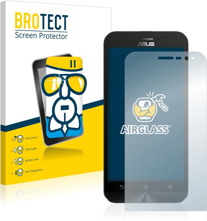 Productafbeelding BROTECT AirGlass kogelwerende glasfolie (1 Stuk, Asus Zenfone Go)