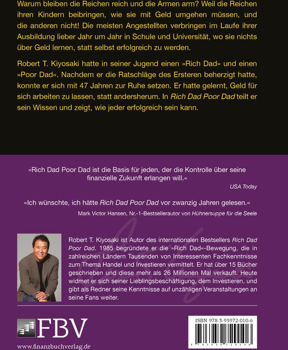 Produktbild Rich Dad Poor Dad (Deutsch, Robert T. Kiyosaki, 2016)