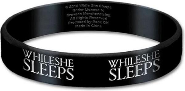 While She Sleeps Silikonarmband Logo (1 cm, 100% synthetisches Material)