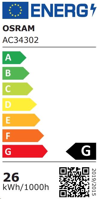 Energy Label Osram Compact (2G10, 24 W, 1700 lm, 1 x, A)