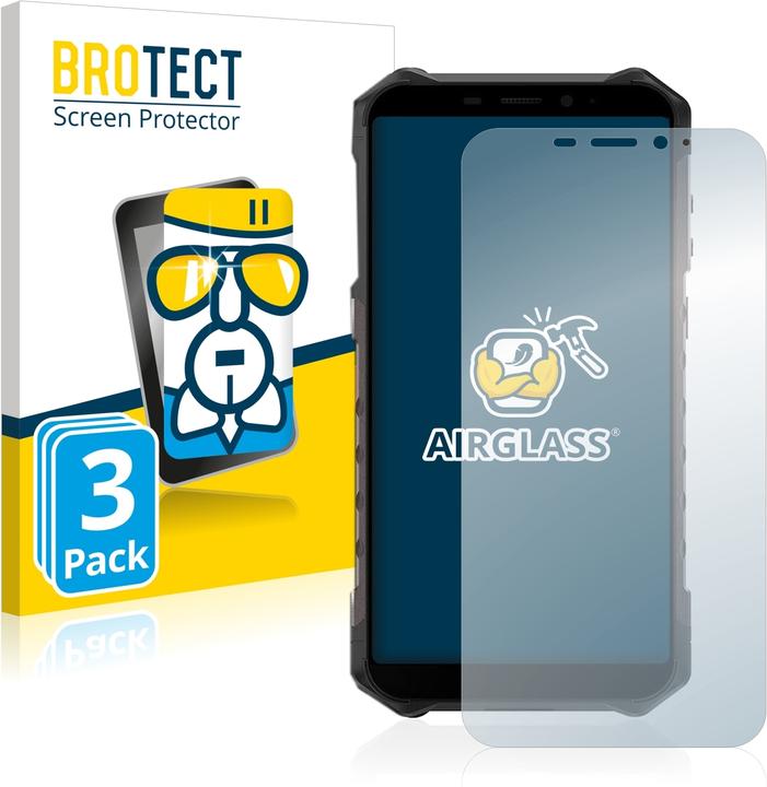 Actual product image BROTECT AirGlass Glass (3 Piece, Ulefone Armor X9 Pro)