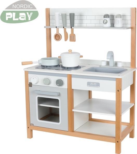Actual product image NSH Nordic Play kitchen with accessories Nature