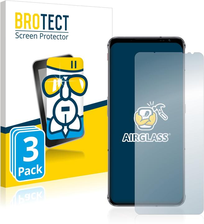 Actual product image BROTECT AirGlass Glass (3 Piece, ZTE Nubia Red Magic 6s Pro)